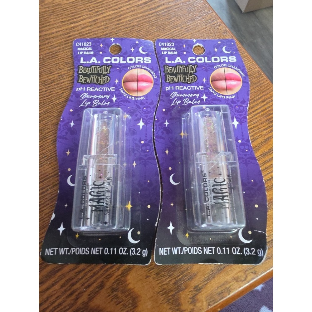 2x L.A. Colors Beautifully Bewitched pH Reactive Shimmering Magical‎ Lip Balm